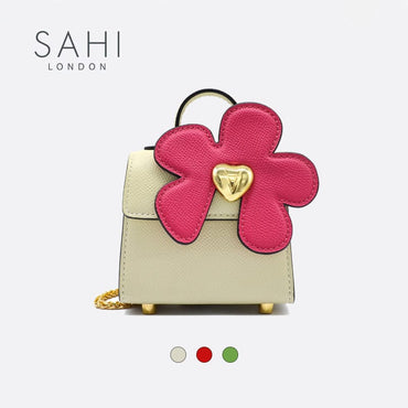 Sahi Little Flower Daisy Crossbody Leather Mini Bag
