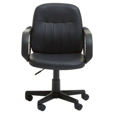 Black Pu Home Office Chair | Flint