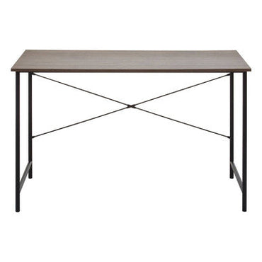 Bradbury Dark Oak Veneer Desk with Metal Frame