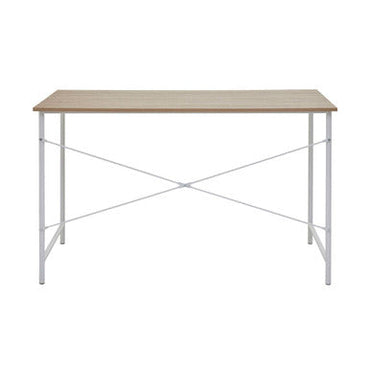 Bradbury Natural Oak Veneer Desk with Metal Frame