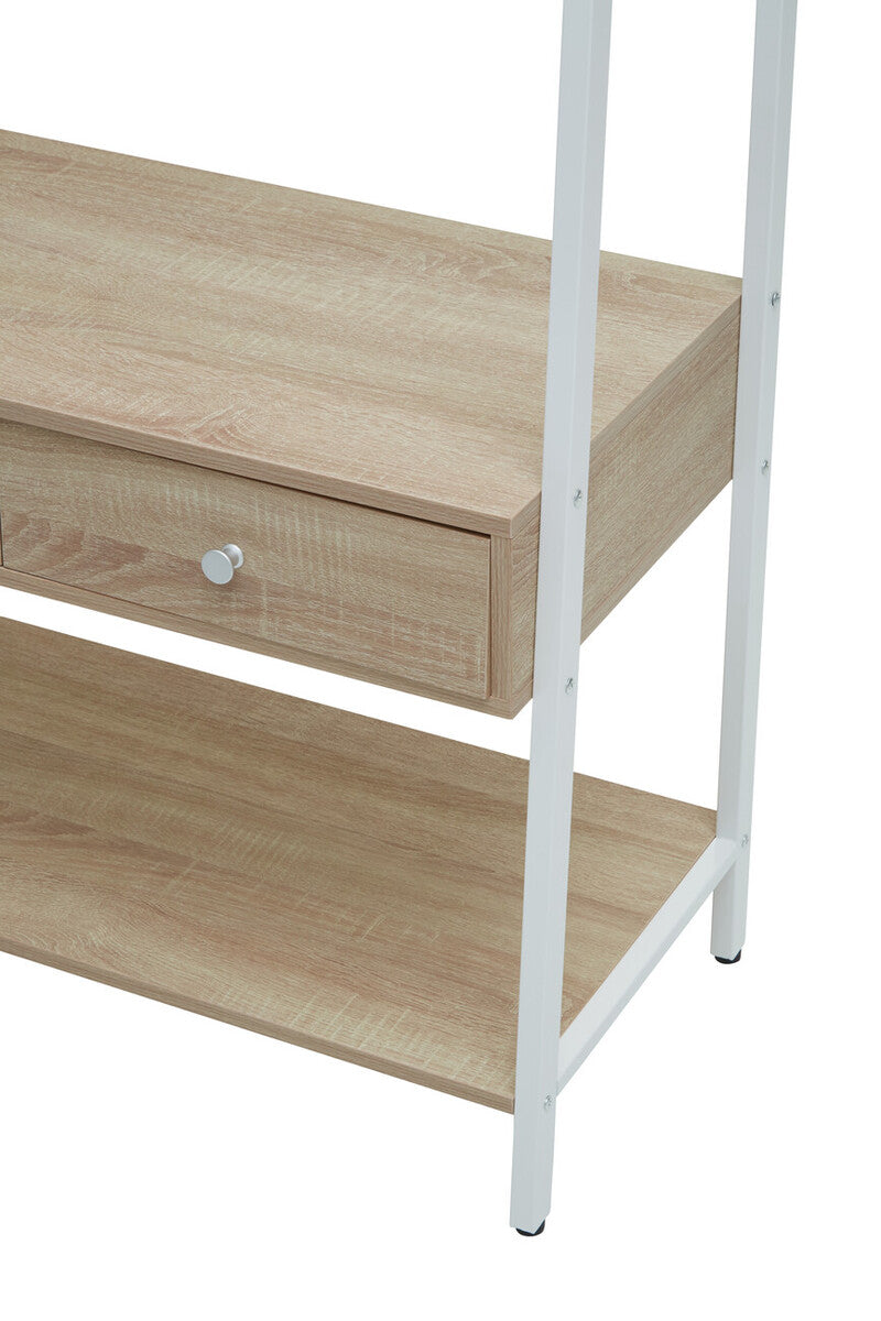 Bradbury Natural Oak Veneer Open Wardrobe