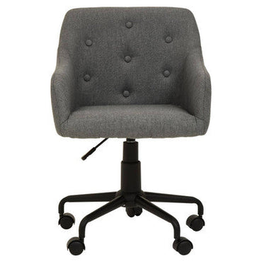 Tufted Grey and Black Home Office Chair | Brent