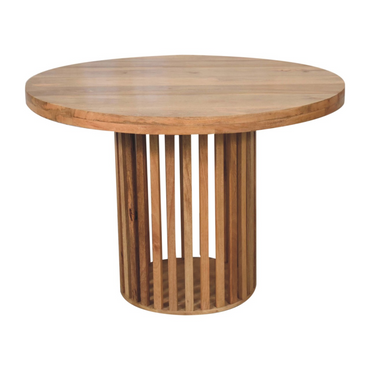 Artisan Furniture Solid Wood Ariella Round Dining Table, Beige