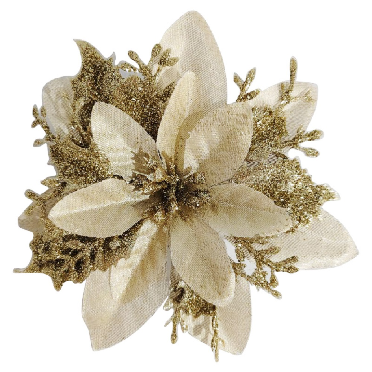 12PCS Christmas Artificial Flowers Christmas Flowers for Christmas Tree Indoor Decorations