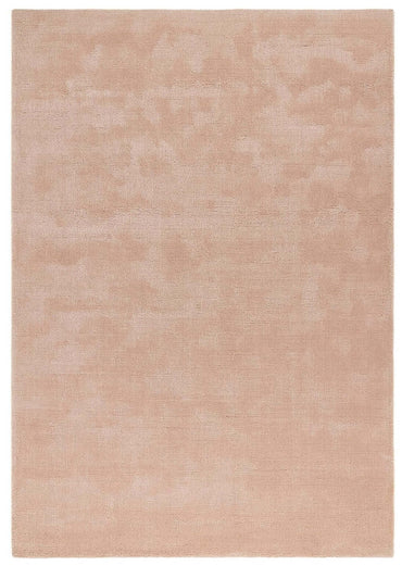 Hush Solid Coral Pink Luxury Rug