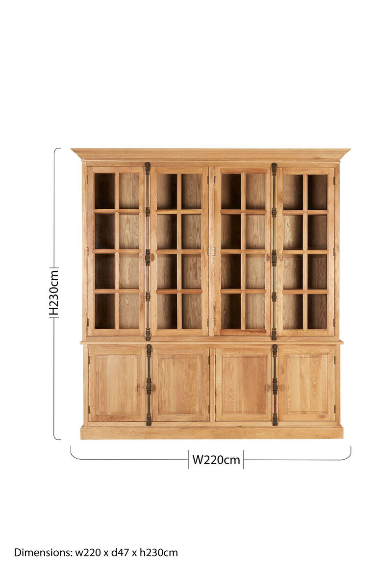 Natural Oak Wood Large Cabinet | Lyon