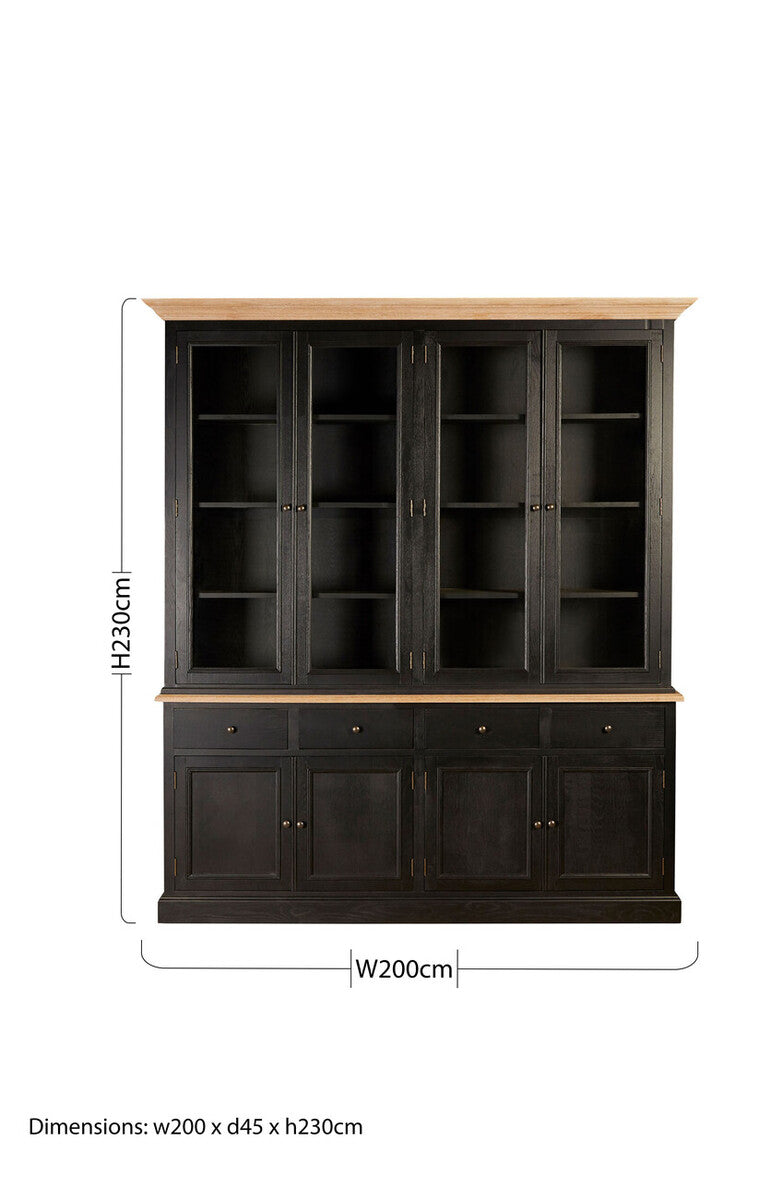 Black Oak Wood Large Cabinet | Lyon