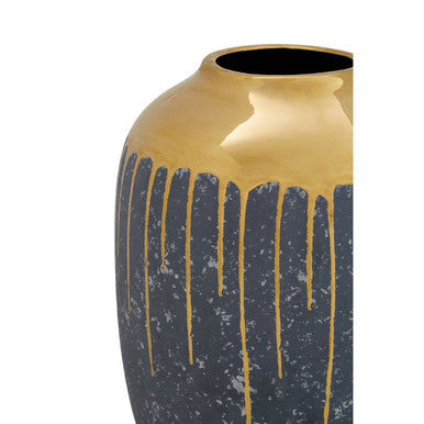 Grey and Gold Small Vase | Cyrus