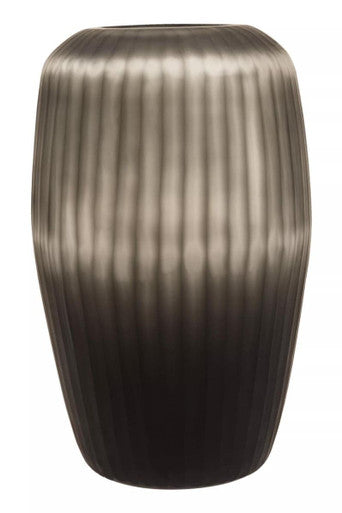 Large Dark Grey Glass Vase | Hessa