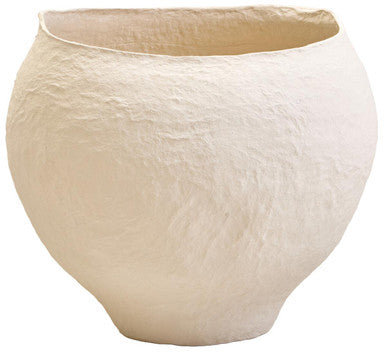 Cotton Mache Large Beige Planter | Sanai