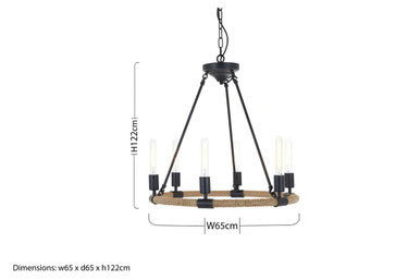 6 Bulb Chandelier | Hampstead