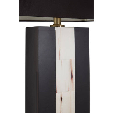 Marble Table Lamp with Black Shade | Hoxton