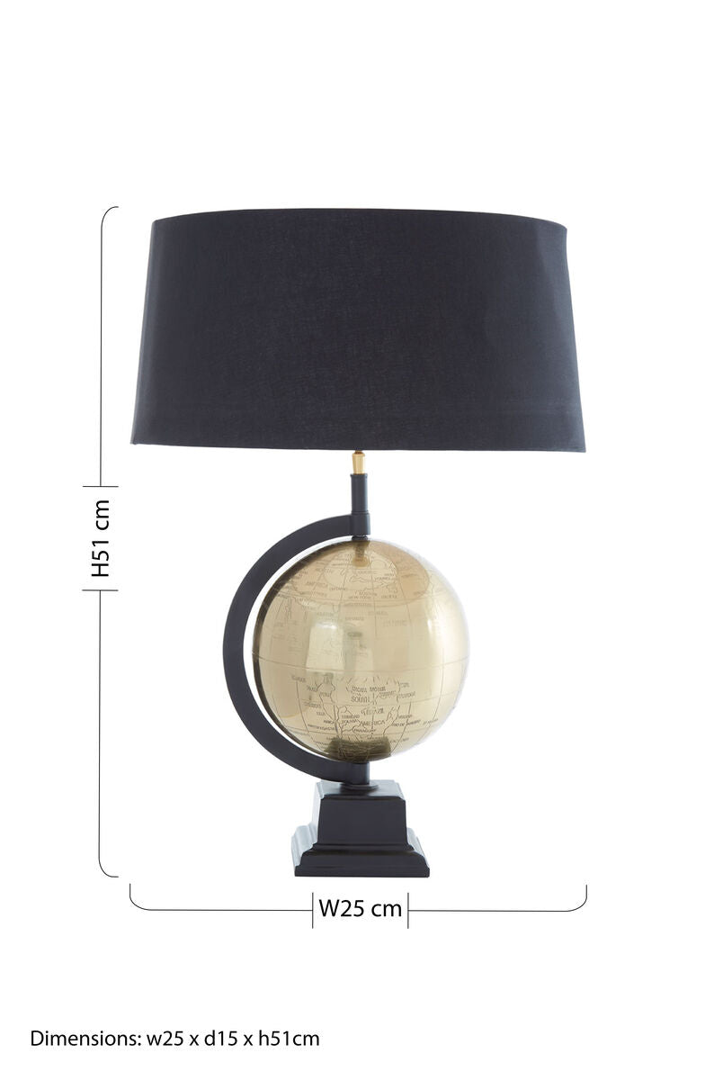 Globe Antique Brass Table Lamp | Churchill
