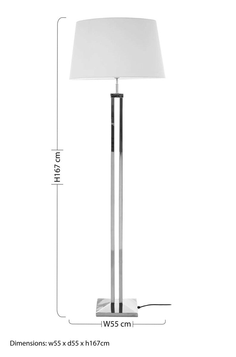 Floor Lamp with Dual Rod Base | Skye