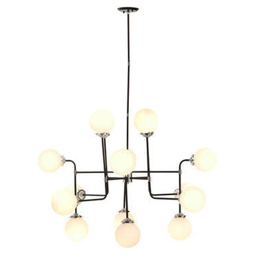 Abira Black Finish 16 Arm Statement Pendant Light