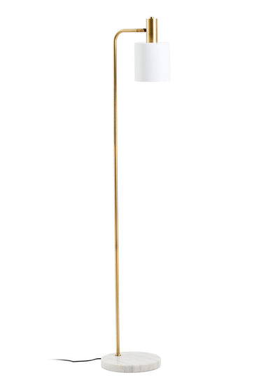 White Marble and Gold Floor Lamp | Newton