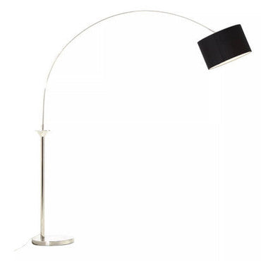 Satin Nickel Finish Metal Floor Lamp | Hubert