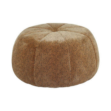Manhattan Leopard Brown Velvet Print Pouffe