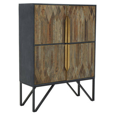 Textured Wooden Cabinet | Zarina