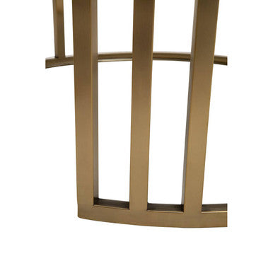 Alana Gold Finish and Tinted Glass Set of 2 Round Nesting Coffee Tables