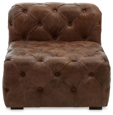 Brown Leather Modern Chesterfield Modular Sofas Chair | Hoxton