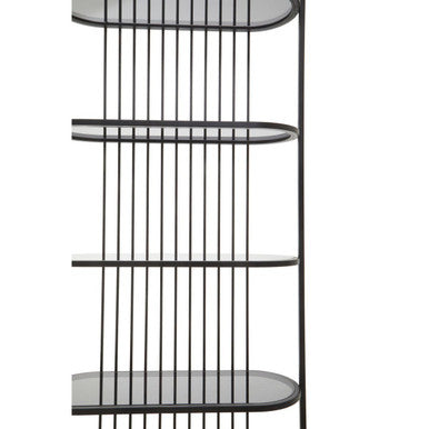 Five Tier Black Shelf Unit | Vogue