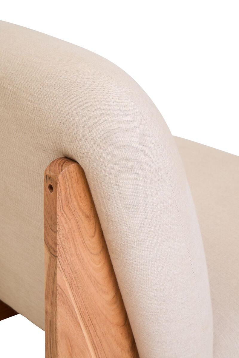 Parova Cream Linen Chair