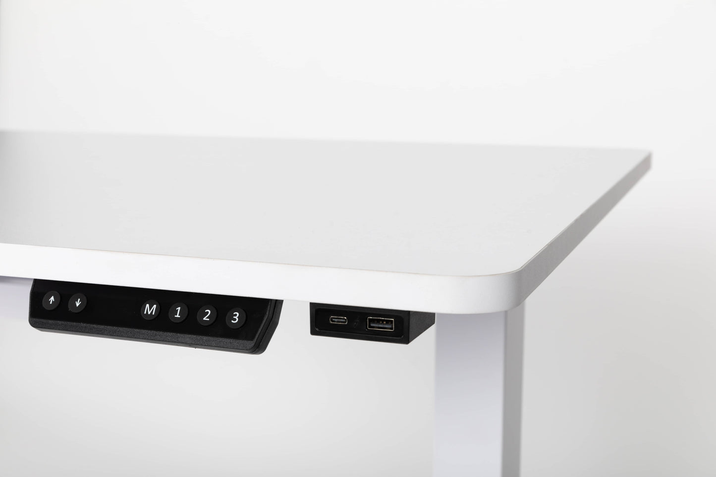 Classic Desk Height Adjustable White