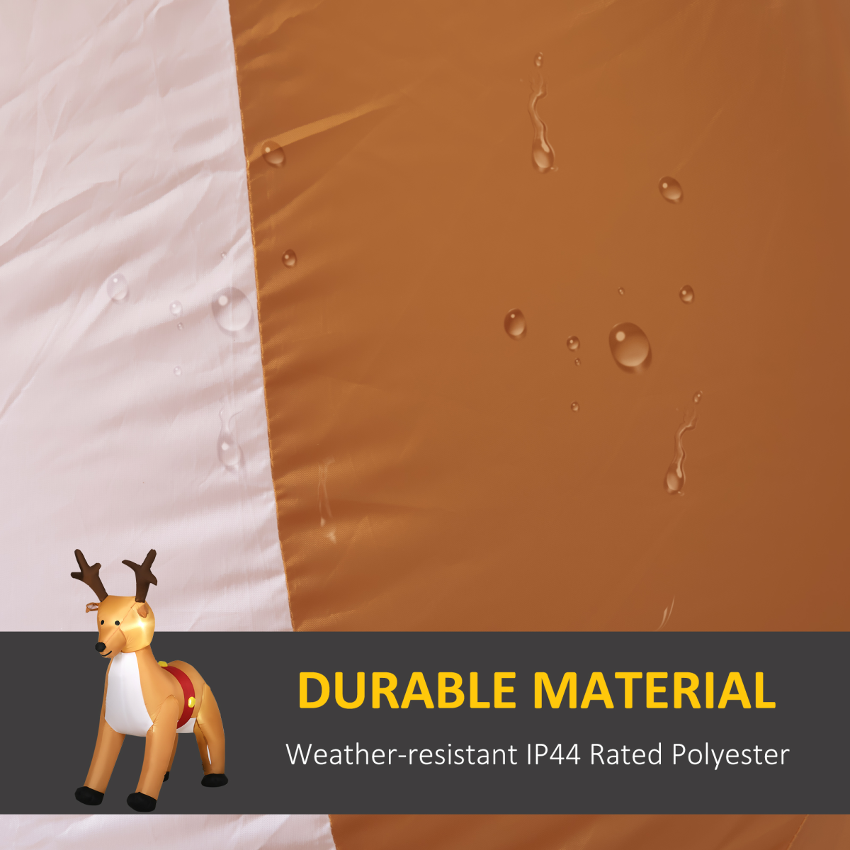 6ft Christmas Inflatable Reindeer Deco Xmas Lights Indoor and Outdoor Animal