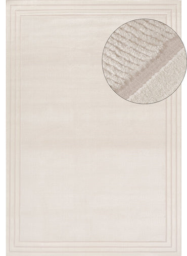 Carmel Cream Bordered Rug | 6060