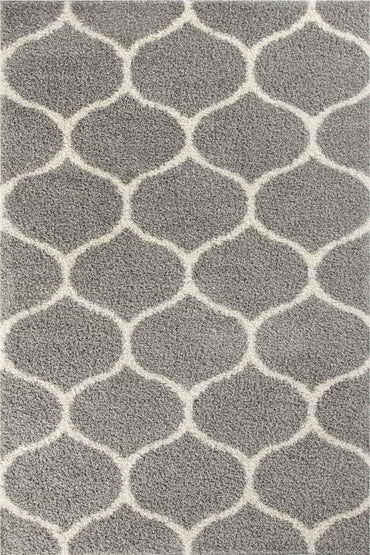 Moroccan Grey Shaggy Rug | 610