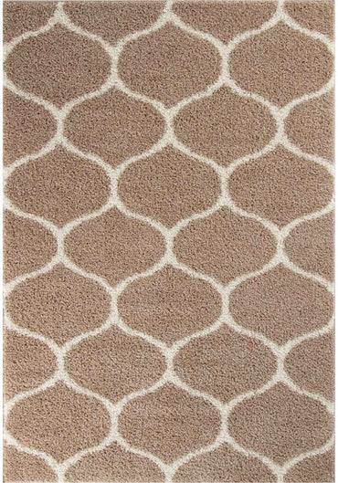 Moroccan Beige Shaggy Rug | 620