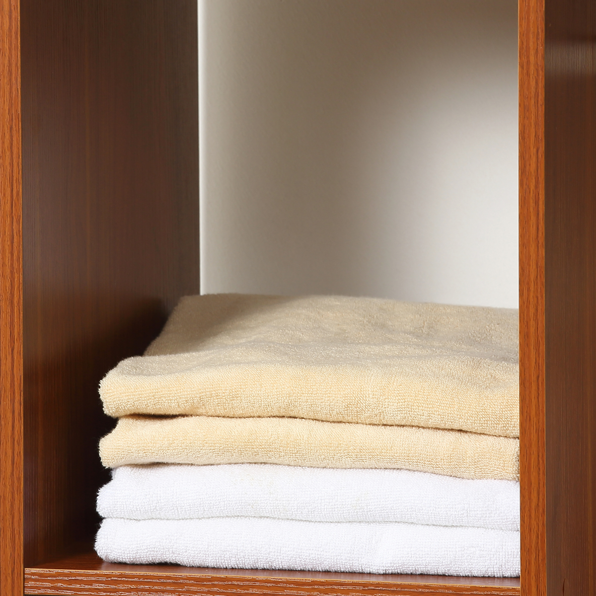 Open Wardrobe W/ Clothes Hanging Rail-Walnut