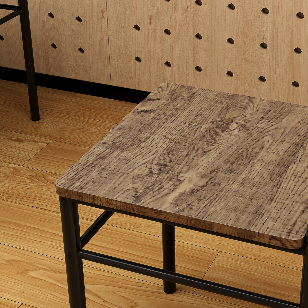 Aurora 5 Piece Dining Table and Chairs Set, Space Saving, Oak