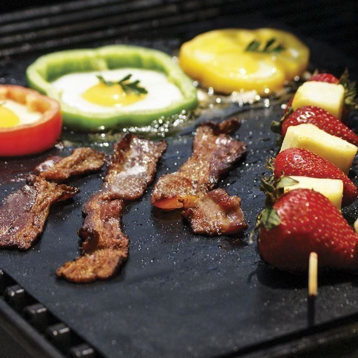 VINSANI RECTANGLE BBQ GRILL MAT x 8