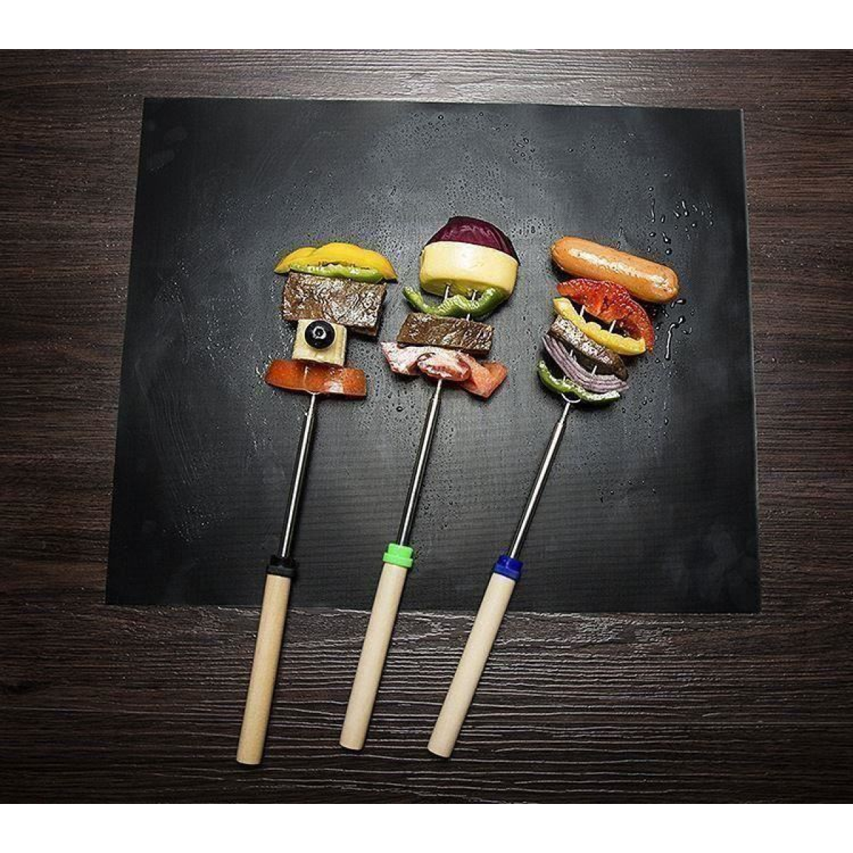 VINSANI RECTANGLE BBQ GRILL MAT x 8