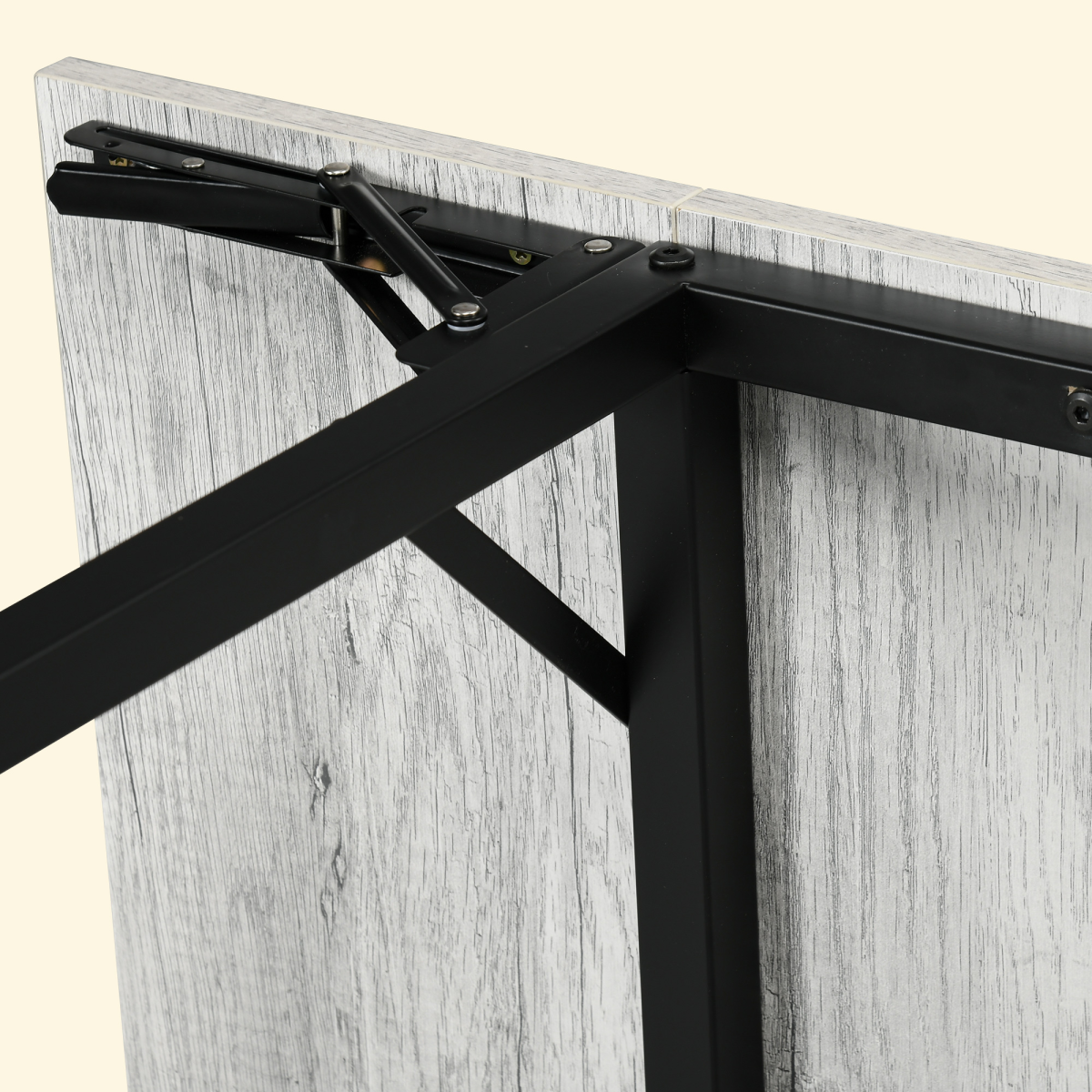Aurora Folding Dining Table, Drop Leaf Table for 2-4 People, Grey