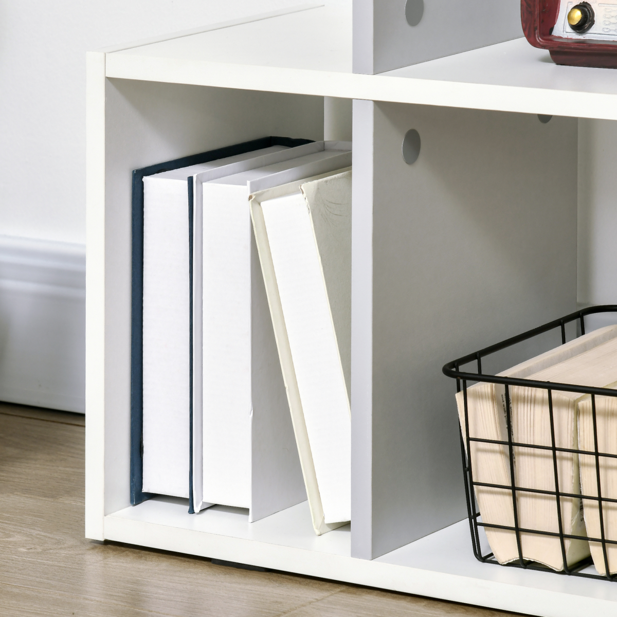5-Tier Bookshelf, Modern Bookcase with 13 Open Shelves, White