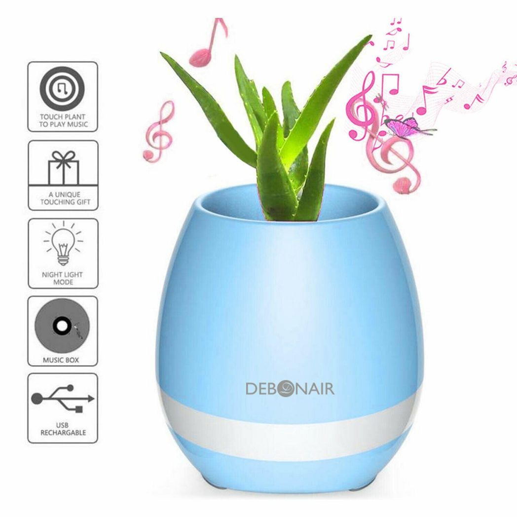Debonair Music Flower Pot Bluetooth Speaker for Bedroom, Office & Living Room