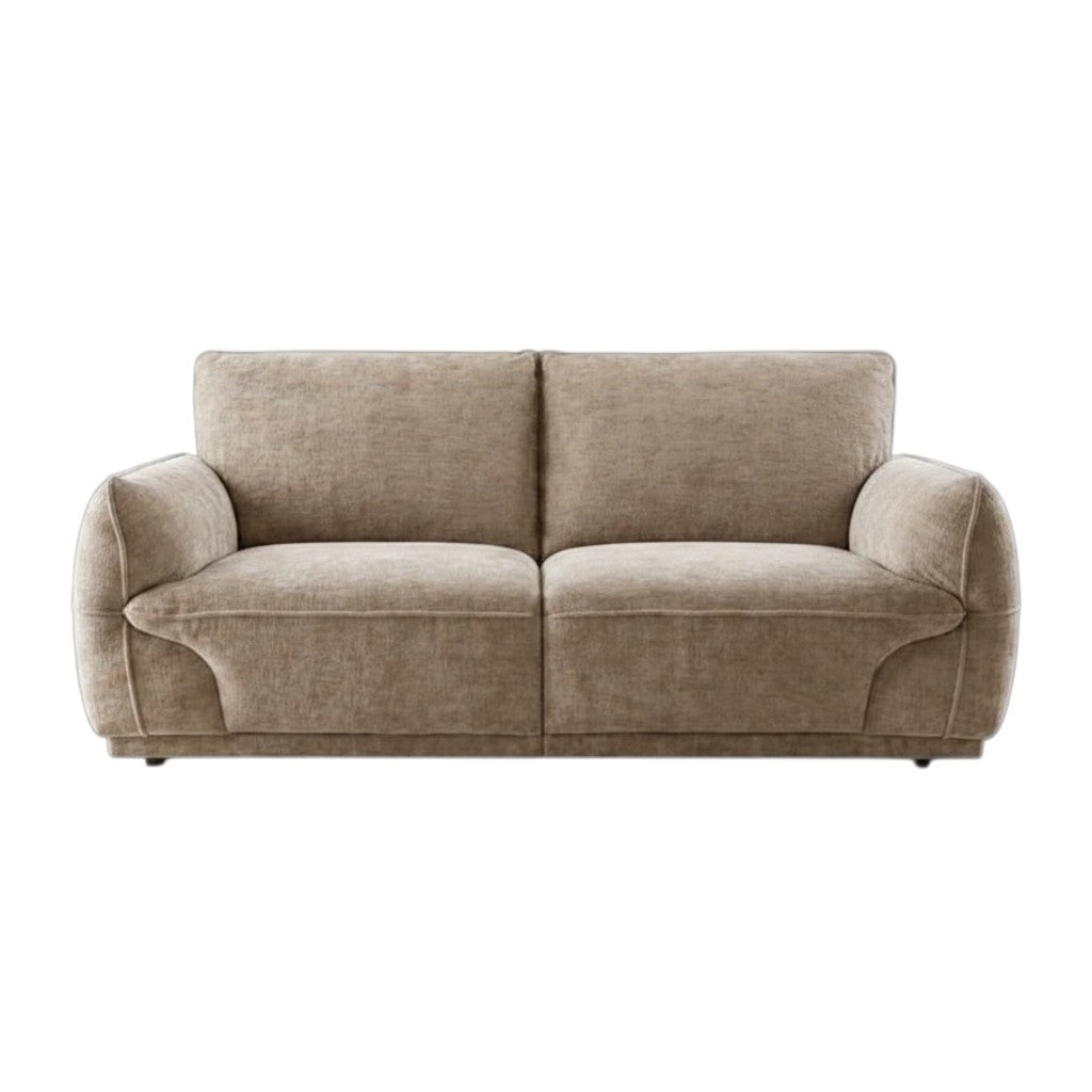 Angelo Beige Fabric 2 Seater Sofa