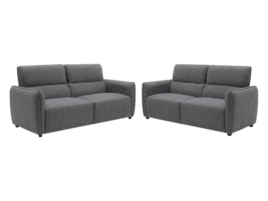 Ascot Charcoal Grey Fabric 3+2 Sofa Suite