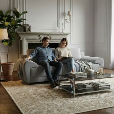 Azzuro Grey Fabric 3 Seater Sofa