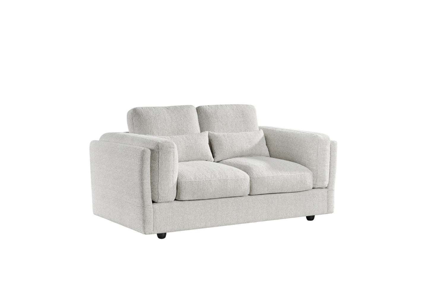 Bari Beige Cream Fabric 2 Seater Sofa