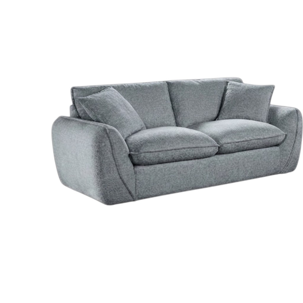 Berlin Grey Fabric 2 Seater Sofa