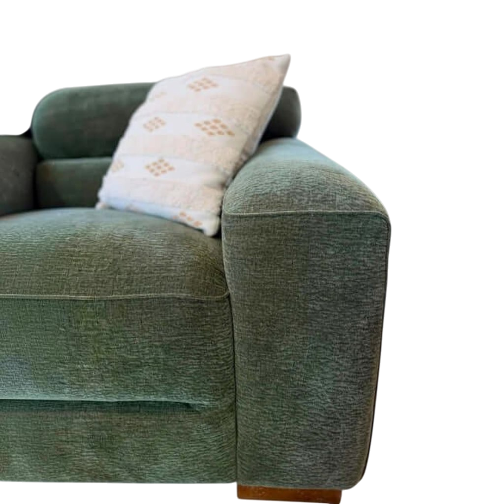 Chicago Green Fabric Universal L-Shape Corner Sofa