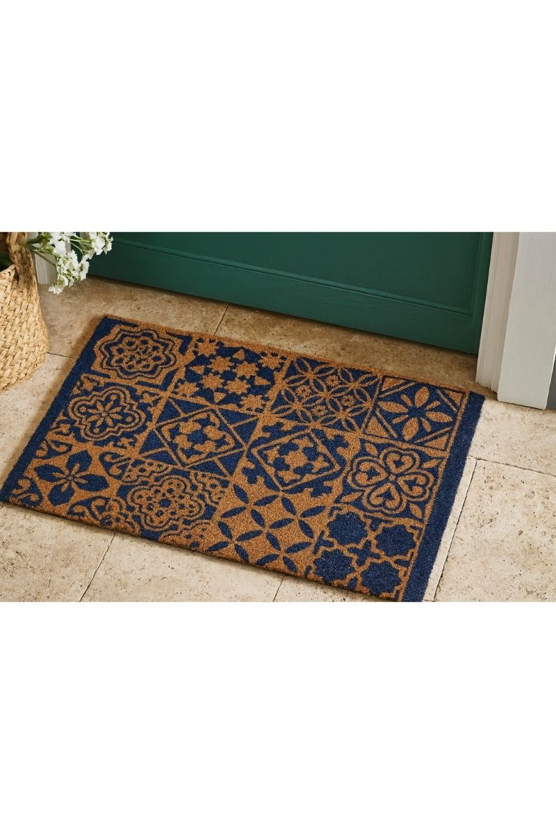 Coir Tile Blue Mat 40x70 cm | 140