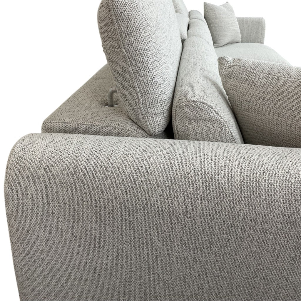 Dexter Beige Fabric Universal Storage Corner Sofa
