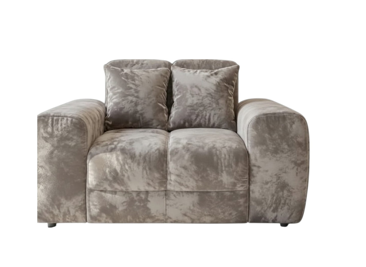 Jacob Mocha Brown Fabric Armchair
