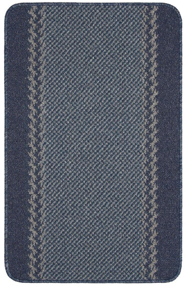 Washable Bordered Blue Rug | 116Blu