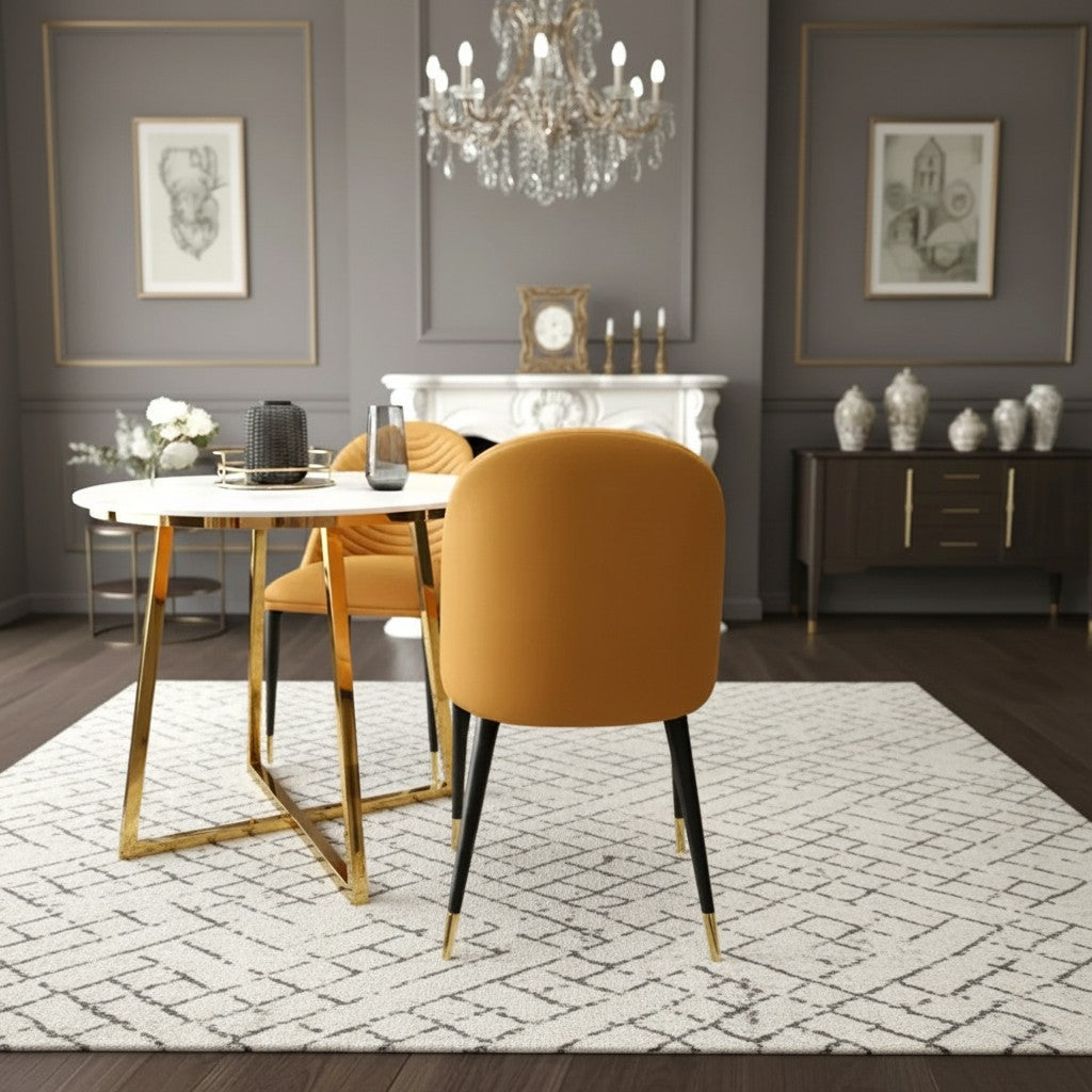Luxury Arne Tan Leather Dining Chair With Faux Leather And Scandinavian Black Legs